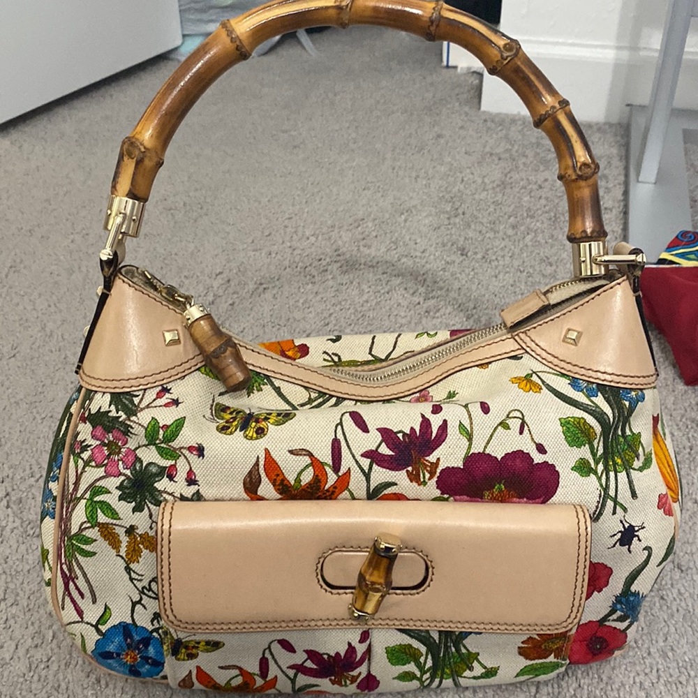 Gucci floral handbag